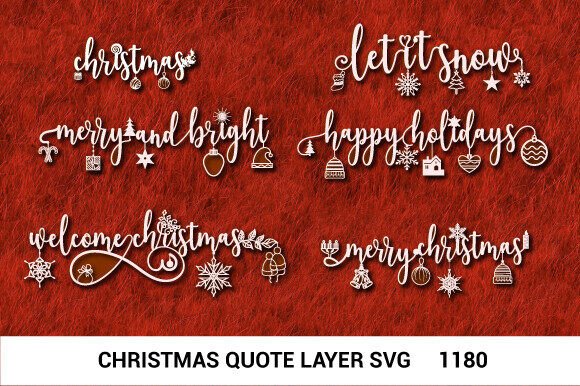 Christmas Quotes Ornaments SVG Layer1180: Graphics for Crafts