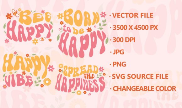 Happiness Quote Mental Health SVG Sublim: Graphics for Crafts & Local Brands