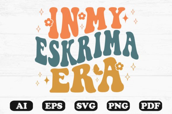 In My Eskimo Era Retro Wavy SVG T-shirt: Graphics for Crafts