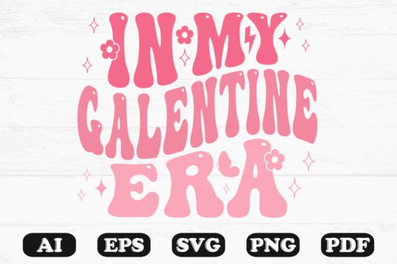 In My Galen Tine Era Retro Wavy SVG: Graphics for Crafts