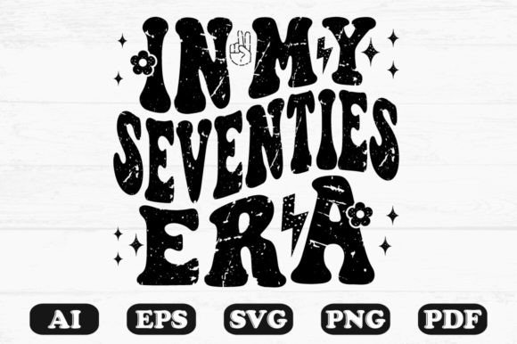 In My Seventies Era Retro Wavy SVG