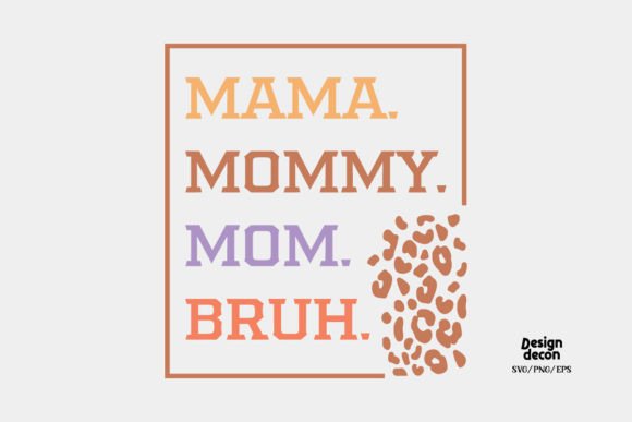 Mom Funny Quote Retro Sublimation SVG for Crafts & Graphics