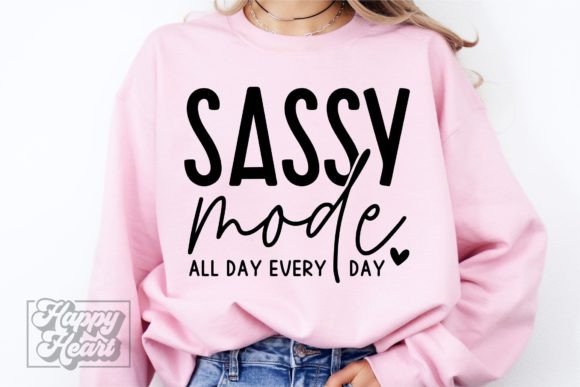 Sassy Mode SVG: Sarcastic Quote Mom Graphics for Crafts